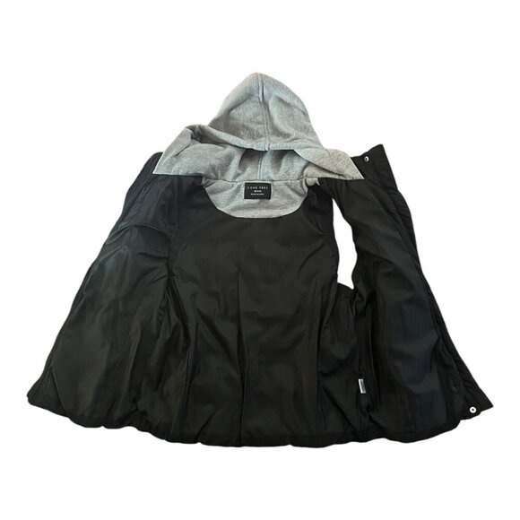 Love Tree Womens Vest Hoodie Puffer Style Quilted Black Size Medium - Picture 7 of 9